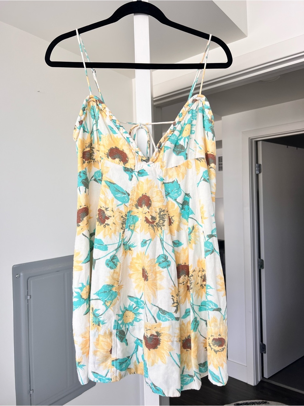Free People Altura Printed Mini Dress Like New Sz L